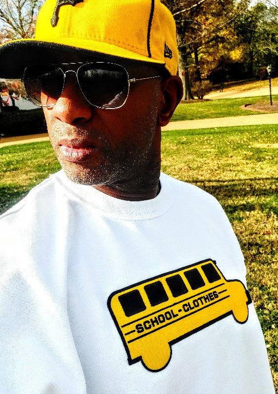 Adult Yellow Bus Crewneck Sweatshirt