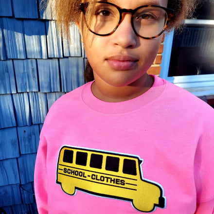 Youth Yellow Bus Crewneck Sweatshirt