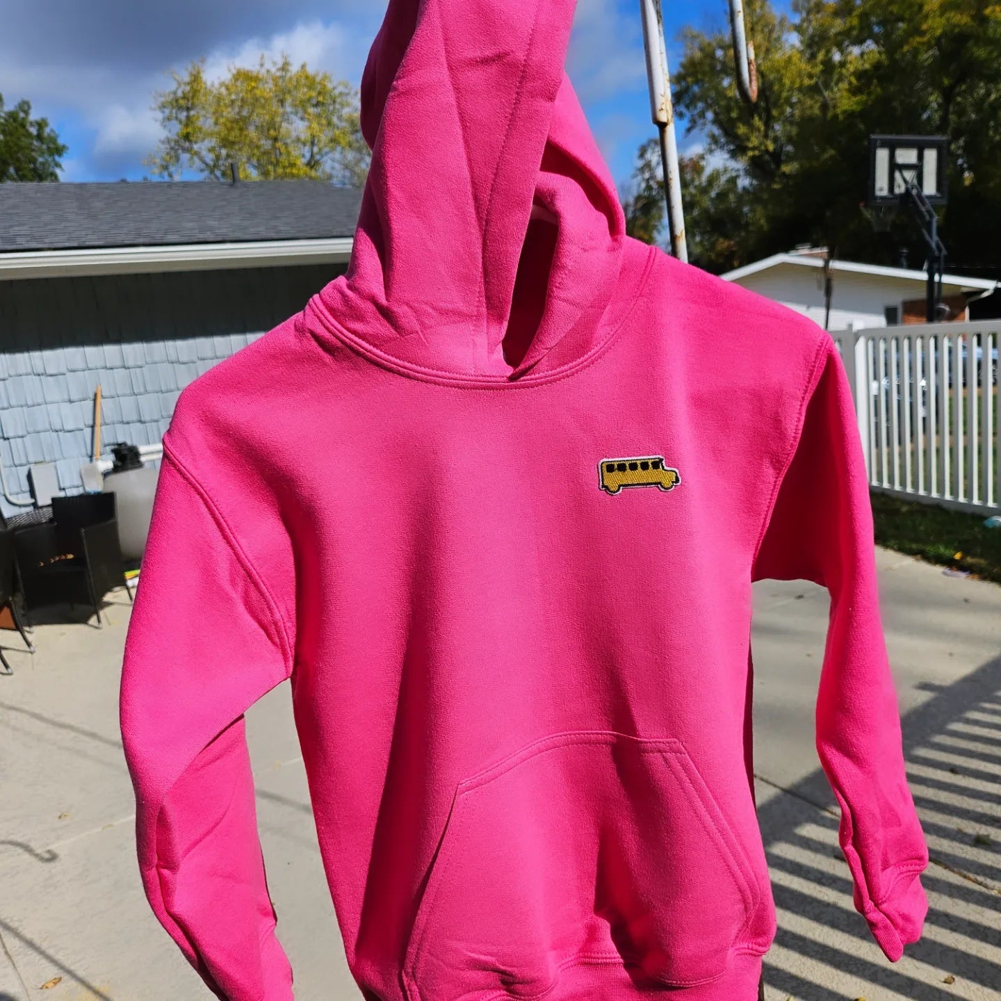 Youth Pink Panda Hoodie